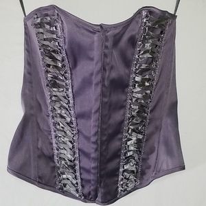 Charlotte Russe lightly boned Corset Lavender